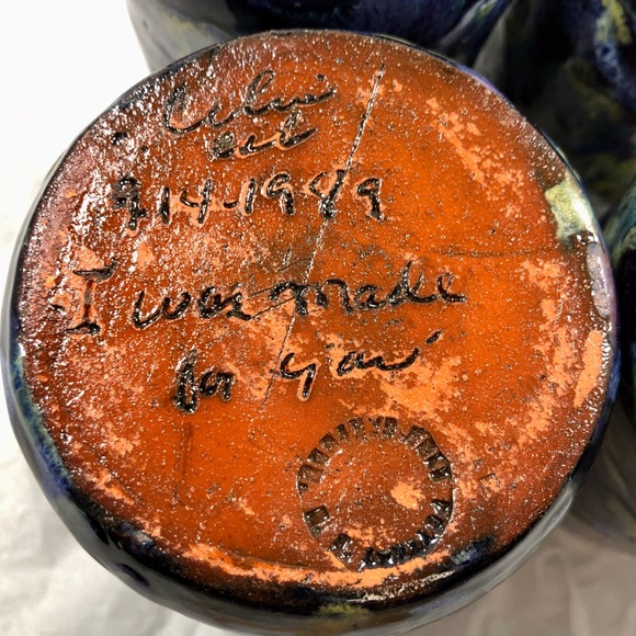 SET of 4 CERAMIC HANDMADE MUGS - Picture 8 of 12